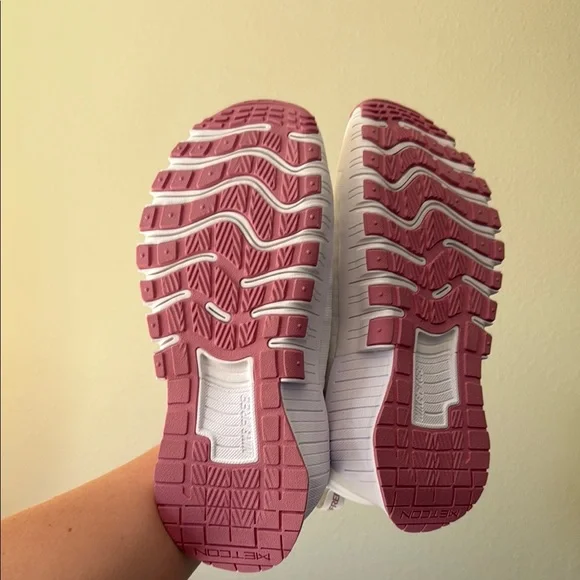 Nike White and Pink Athletic Shoes Modern Mesh Design - Nike Metcons - Picture 3 of 6
